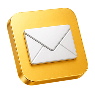 3D decorative envelope icon featured on the contact us page